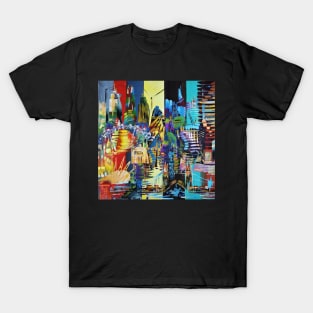 City of London Abstract Painting 620 T-Shirt